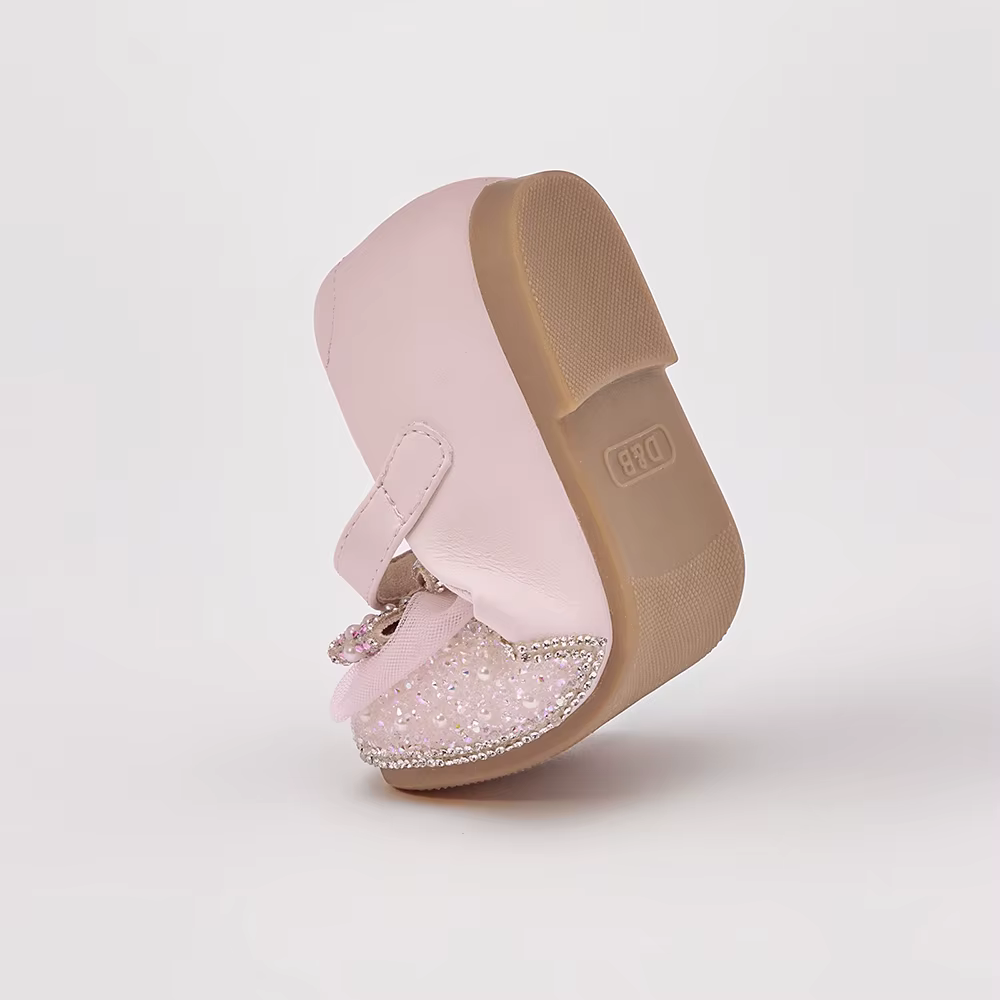 Dave Bella enfants chaussures en cuir automne printemps fille princesse chaussures anti-dérapant élé