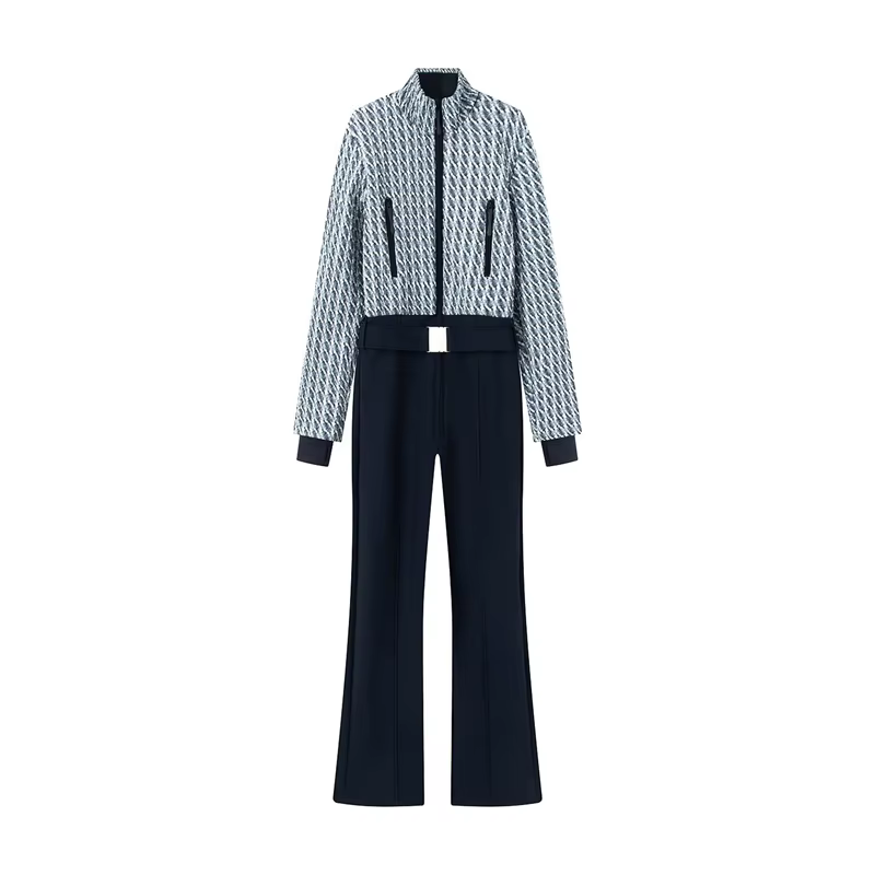 Combinaison matelassée tendance à la mode, nouvelle arrivée printemps 2026, patchwork matelassé, cei