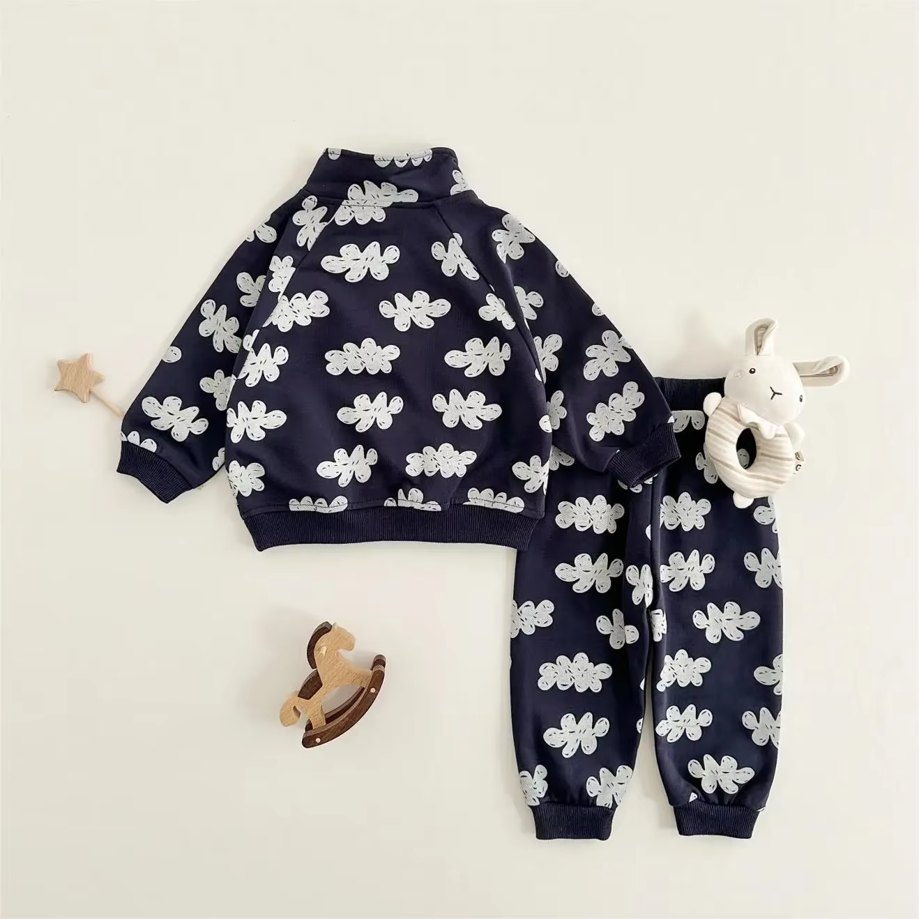 Ensemble de vêtements d'automne pour bébés garçons et filles, sweat-shirt à manches longues + pantal