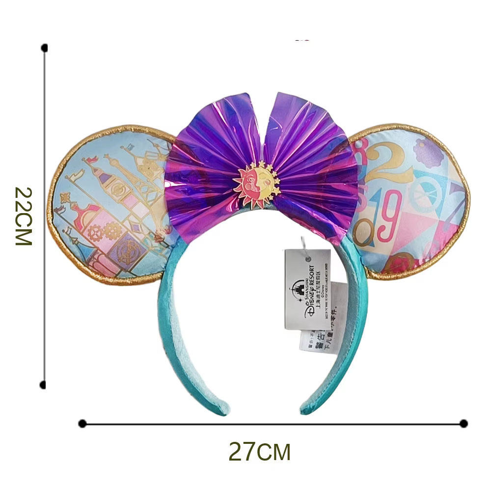 Bandeaux d'oreille Mickey Mouse pour Halloween, bandeaux de soleil colorés, accessoires de cheveux p