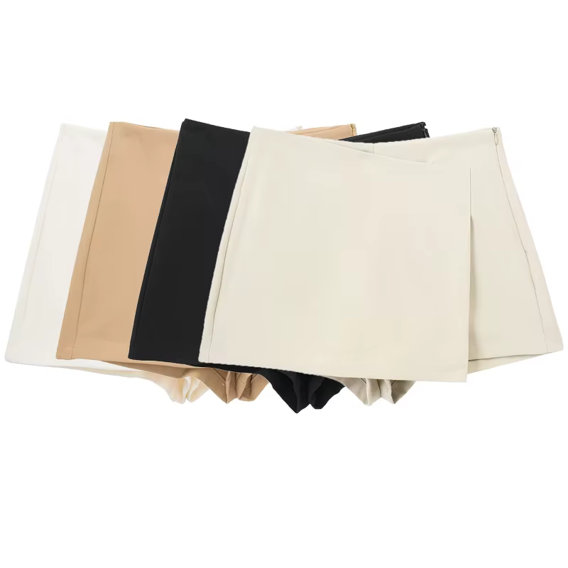 HXAO Shorts femmes 2024 noir blanc Mini shorts femmes Shorts taille haute Micro jupe décontractée Sh