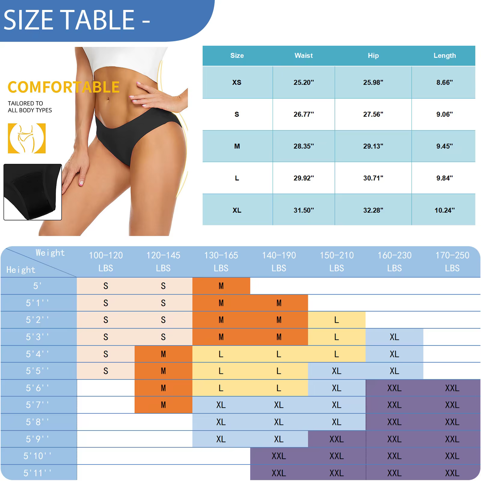 Maillot de bain menstruel étanche pour femme, bikini, pantalon absorbant astronomique, taille haute,
