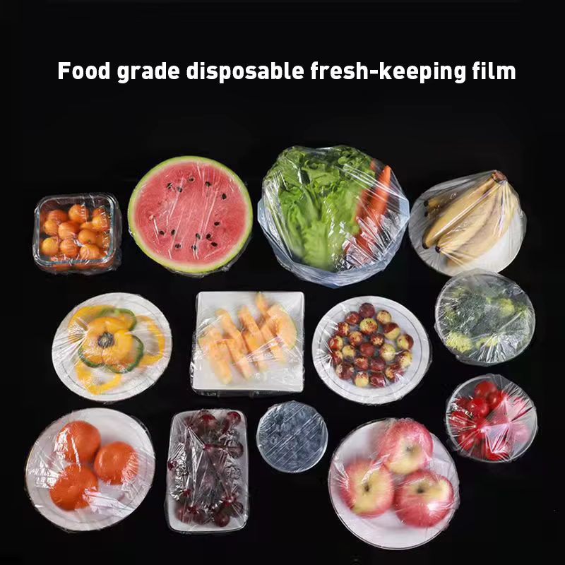 Couvercle alimentaire jetable réutilisable, enveloppe en plastique, couvercles alimentaires élastiqu