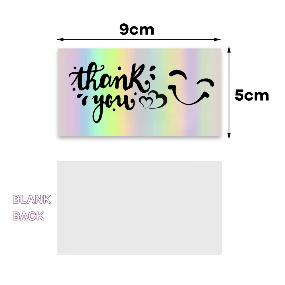 Cartes de remerciement pour petites entreprises, papier Laser coloré, merci pour votre commande, car