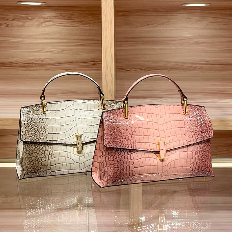 Sac à main classique en cuir pour femme, sac à bandoulière de luxe de créateur, grande capacité, élé