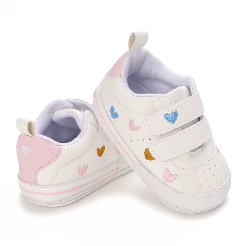 Chaussures décontractées pour bébé fille, jolies baskets à semelle souple, pour les premiers pas de 