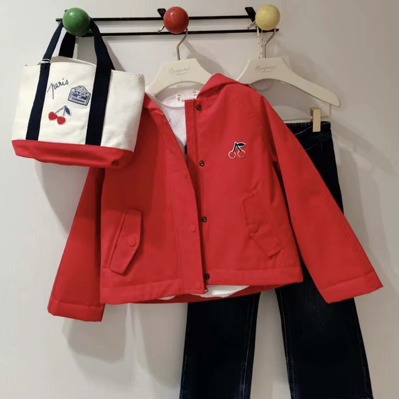 En Stock 2025 automne hiver BP filles manteau garçon veste à capuche enfants pull pour filles Denim 