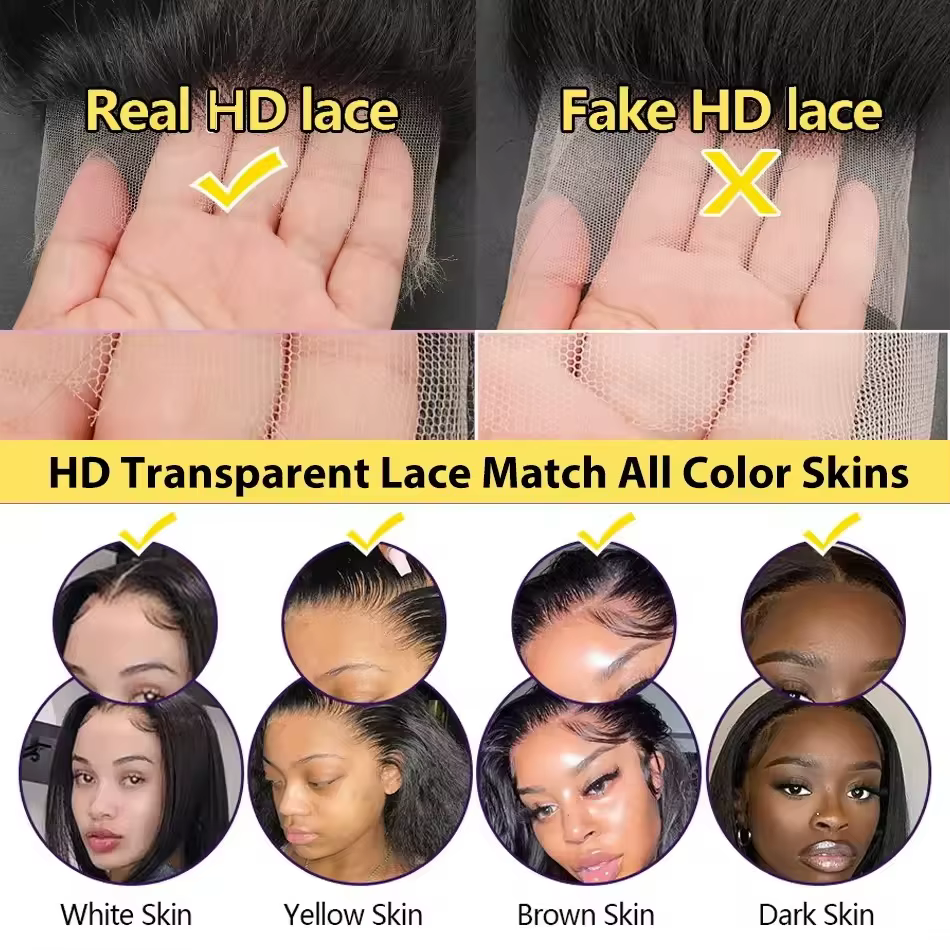 40 pouces eau vague profonde 13x4 13x6 Hd dentelle frontale perruques cheveux humains 360 Transparen