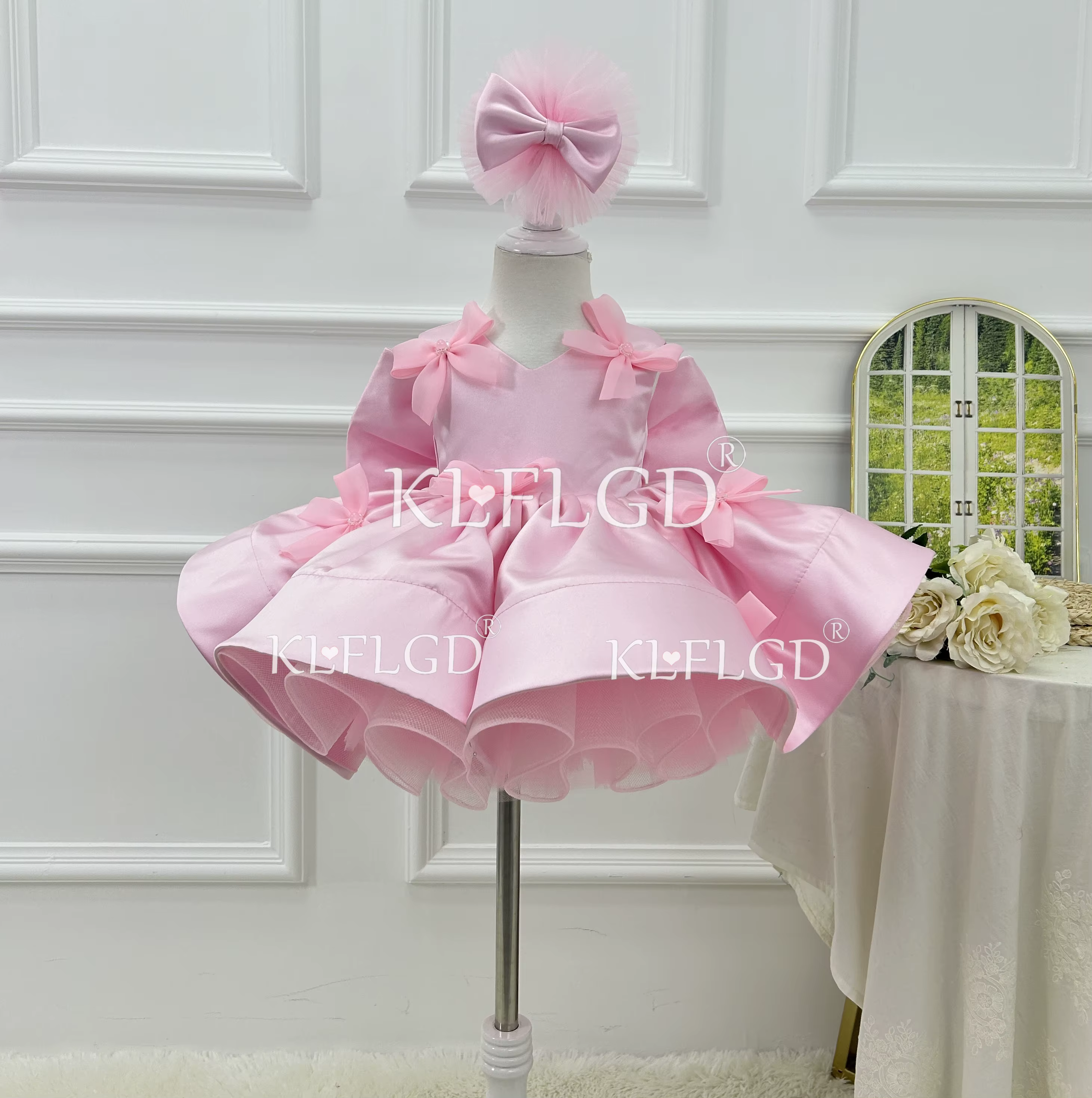 KLFLGT – robe de fête d'anniversaire pour bébé fille, tenue de concours élégante, formelle, de noël,