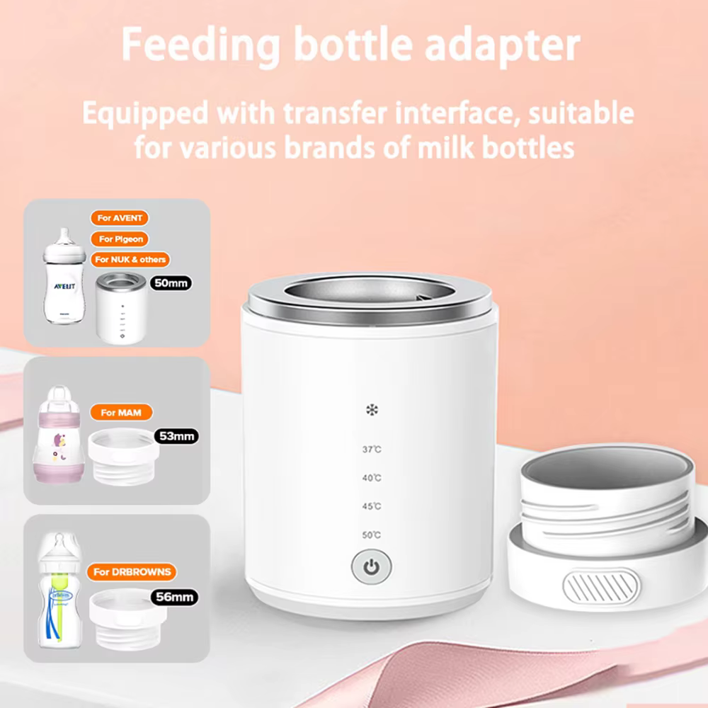 Chauffe-biberon sans fil N1, chauffe-lait portable rechargeable par USB + stérilisateur, ensemble de