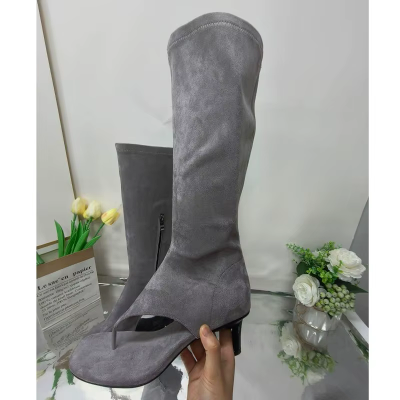 Mode personnalisée pour femmes européennes et américaines avec élasticité à talons hauts et Cliponte