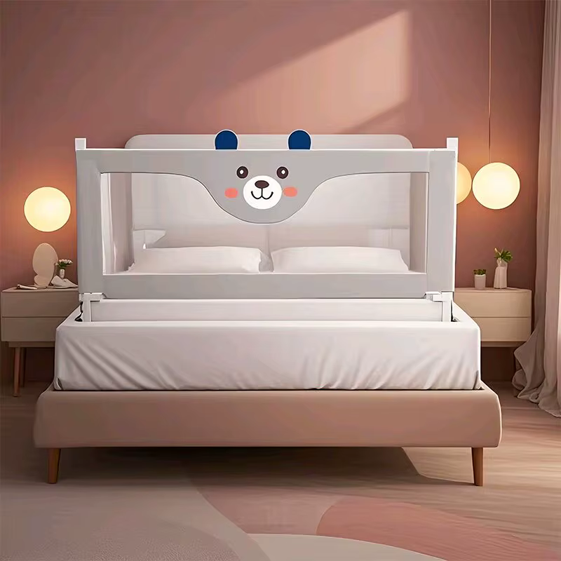 IMBABY Parcs pour Enfants Rail de Sécurité de Lit réglable en Hauteur pour Enfants Parc 0-6Y Bébés C