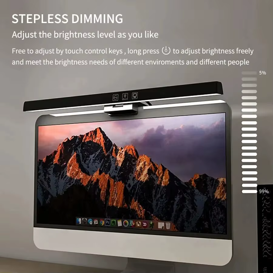 LED lampe de bureau moniteur barre lumineuse PC ordinateur écran réglable lumière 33 cm 50 cm bureau