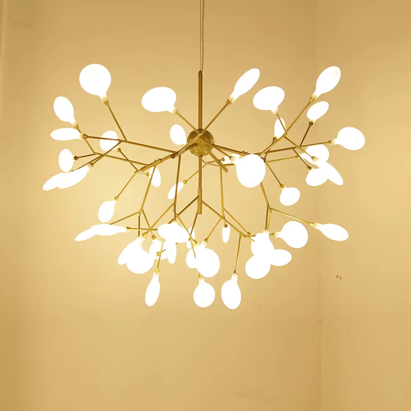 Plafonnier LED en forme de luciole, design nordique moderne, luminaire décoratif d'intérieur, idéal