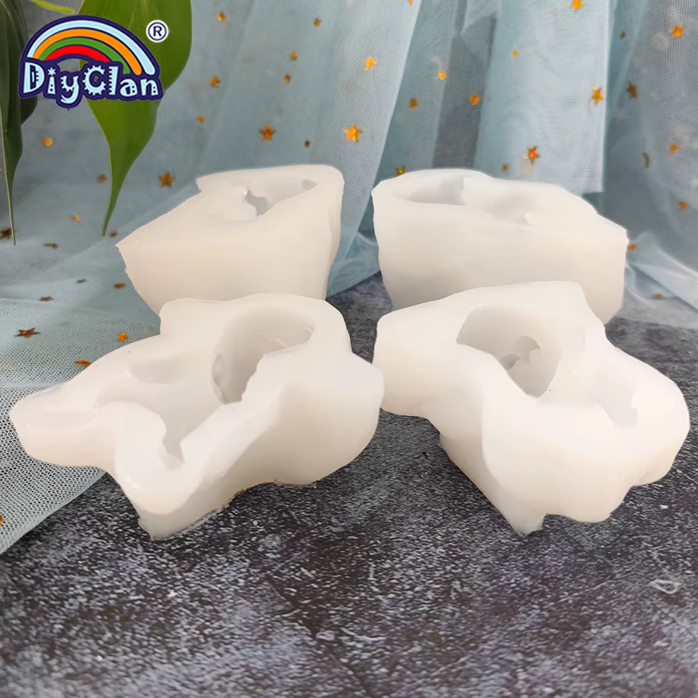 Moule en Silicone cerf Sika, bricolage créatif 3D, bougie de noël, fabrication de savon, argile anim