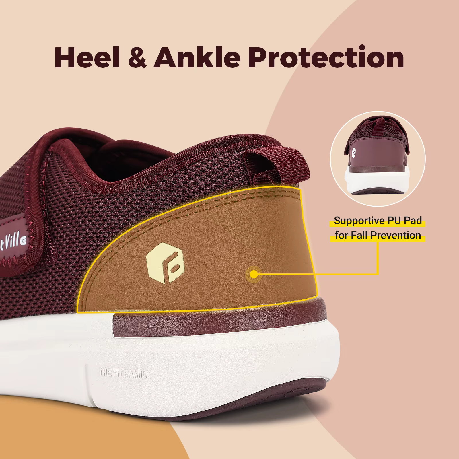 FitVille Chaussures pour diabétiques extra larges pour femmes Chaussures de marche réglables pour pe