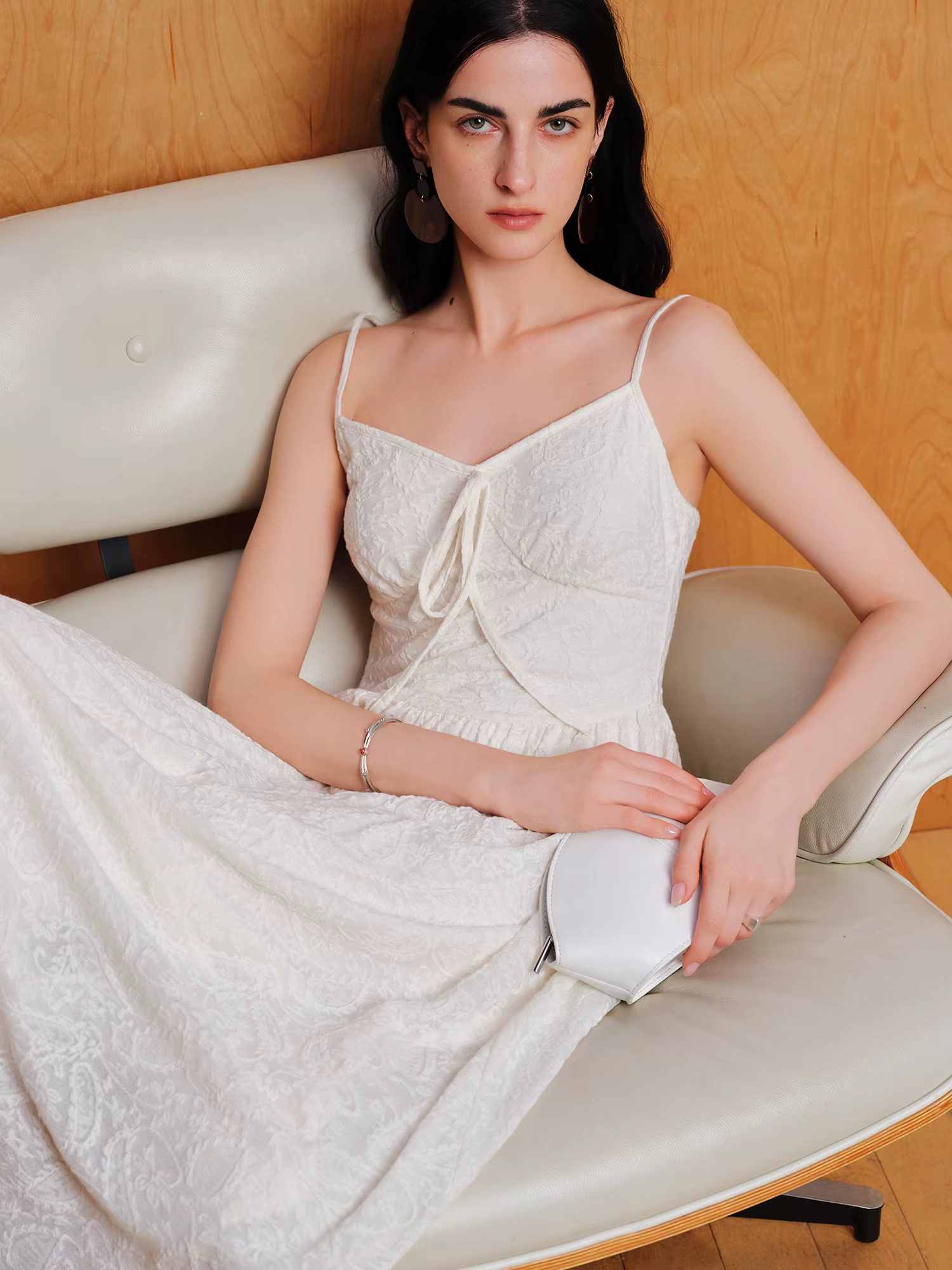 Ensemble élégant robe à bretelles et chemise en dentelle ZIQIAO pour femme – Nouvelle collection été