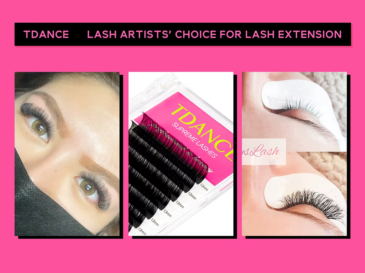 TDANCE Faux vison cils individuels maquiagem cilios pour professionnels extension de cils de vison d