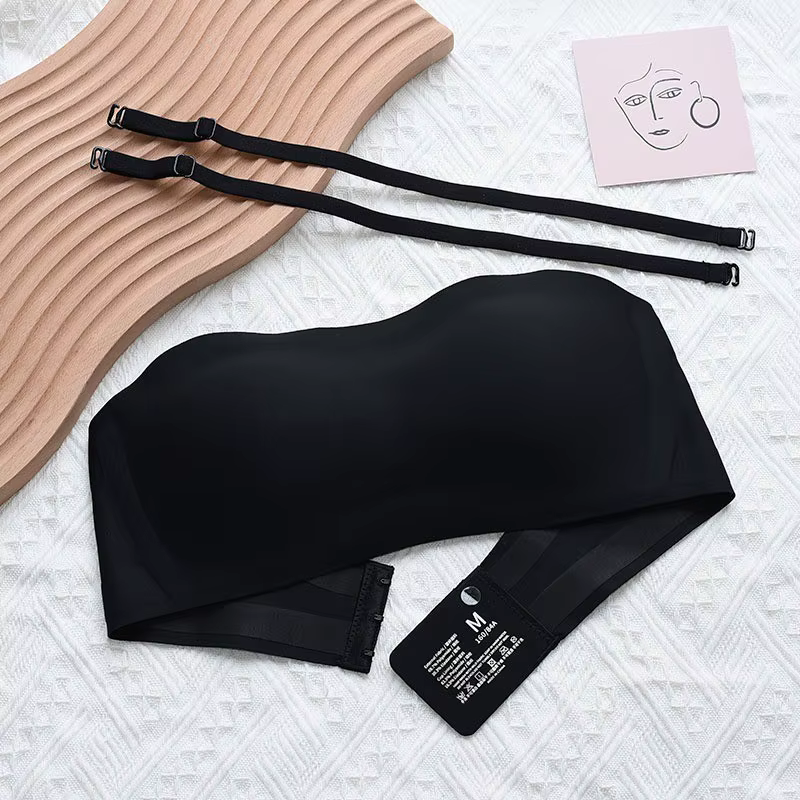 Femmes Sexy sans bretelles soutien-gorge Push Up sans fil soutiens-gorge beauté dos antidérapant san