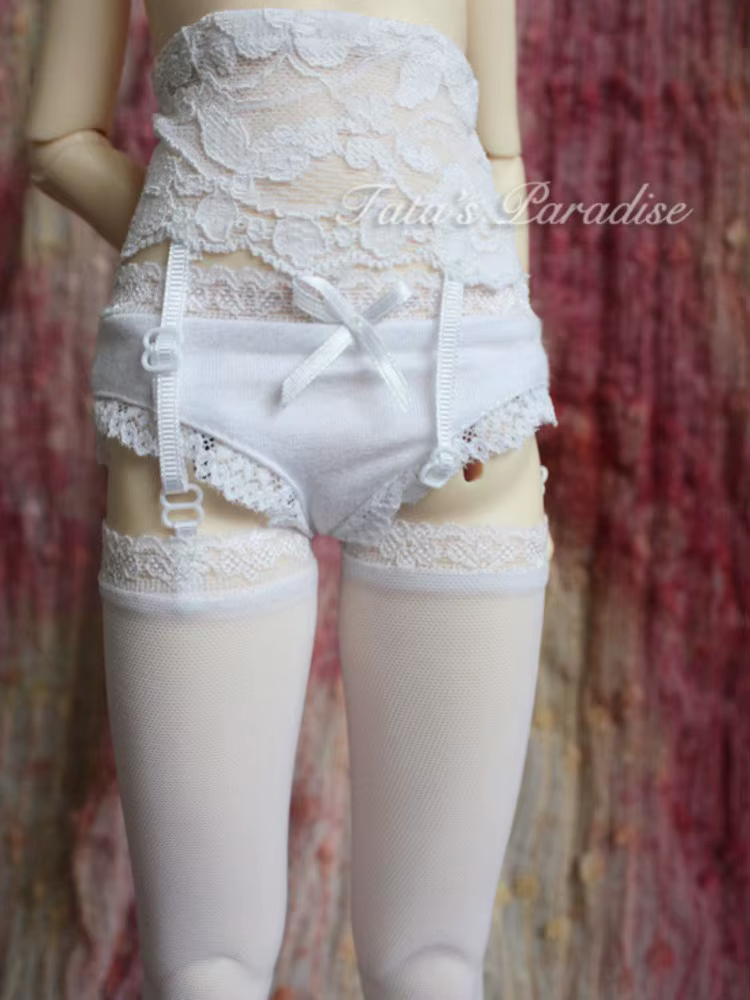 Vêtements de poupée BJD pour 1/4 1/3 SD MDD, chaussettes réglables, bas de bretelles en dentelle sex