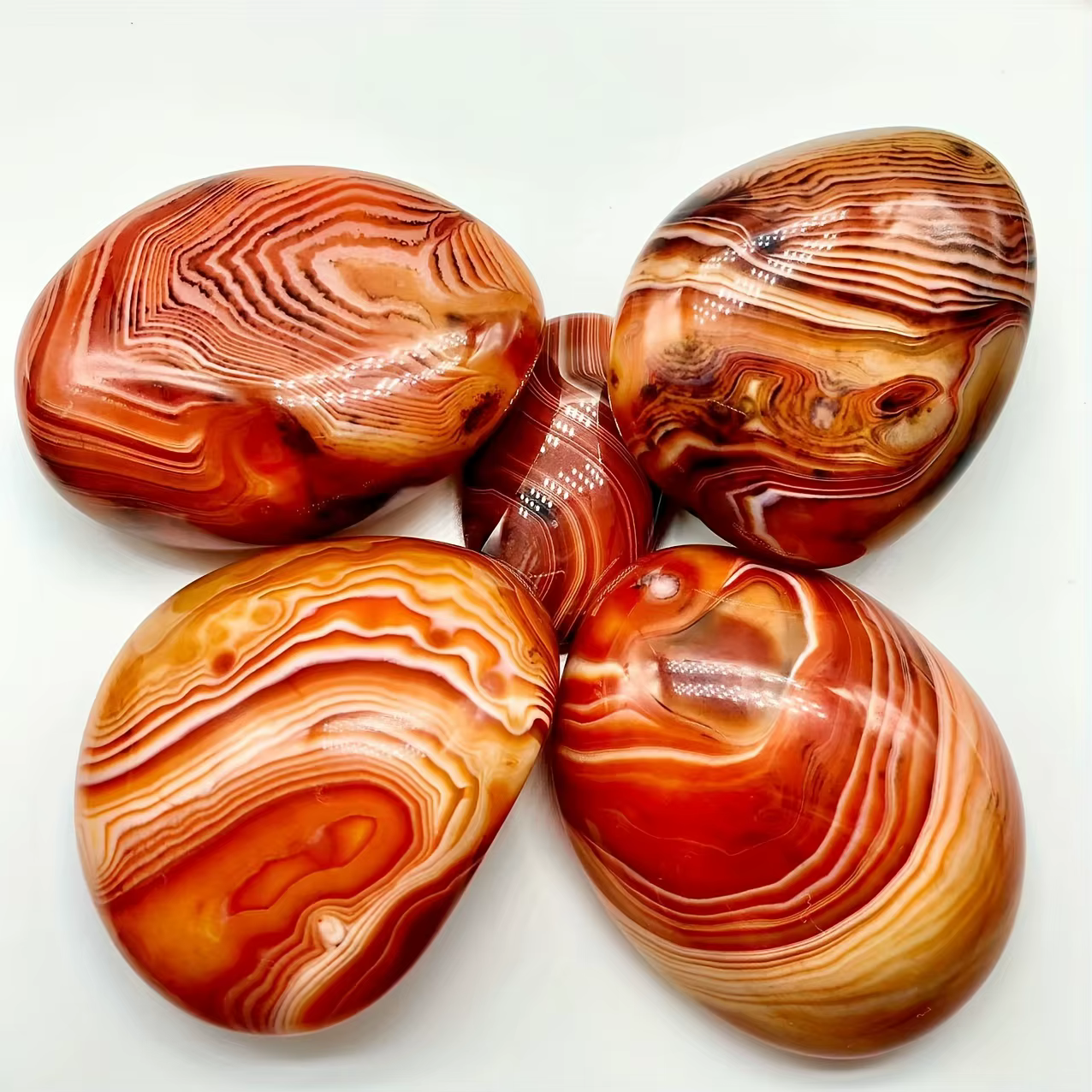 Palmier naturel aléatoire de Sardonyx, pierre de palmier d'agate polie naturelle, cristal de guériso