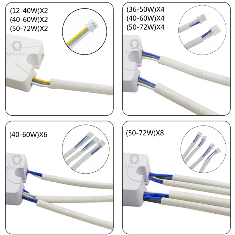 1 pièces AC220V 2.4G RF télécommande pilote LED Intelligent 12-40W 36-50W 40-60W 50-72W X2 X4 X6 X8