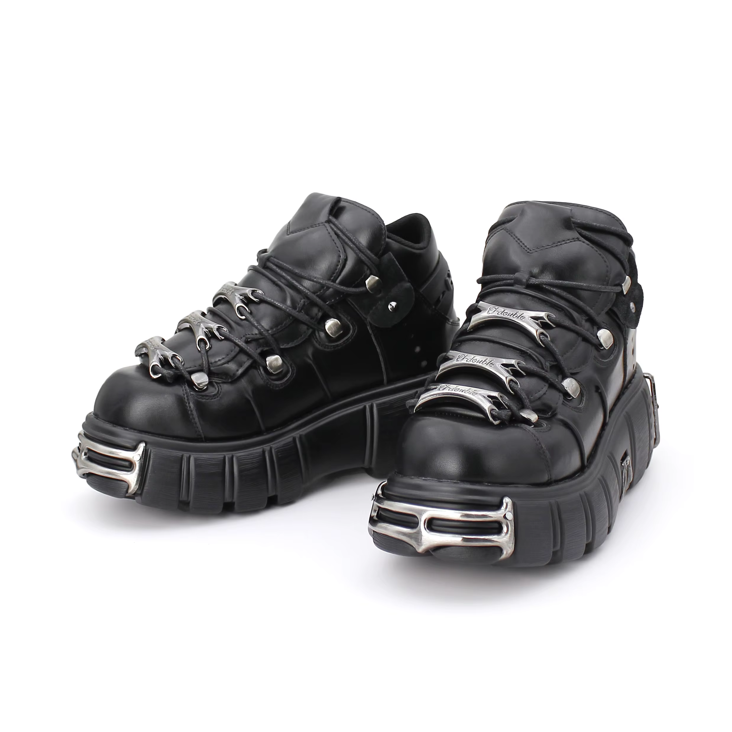 Chaussures à lacets pour femmes, nouveau Style Punk, hauteur du talon de 6CM, chaussures à plateform