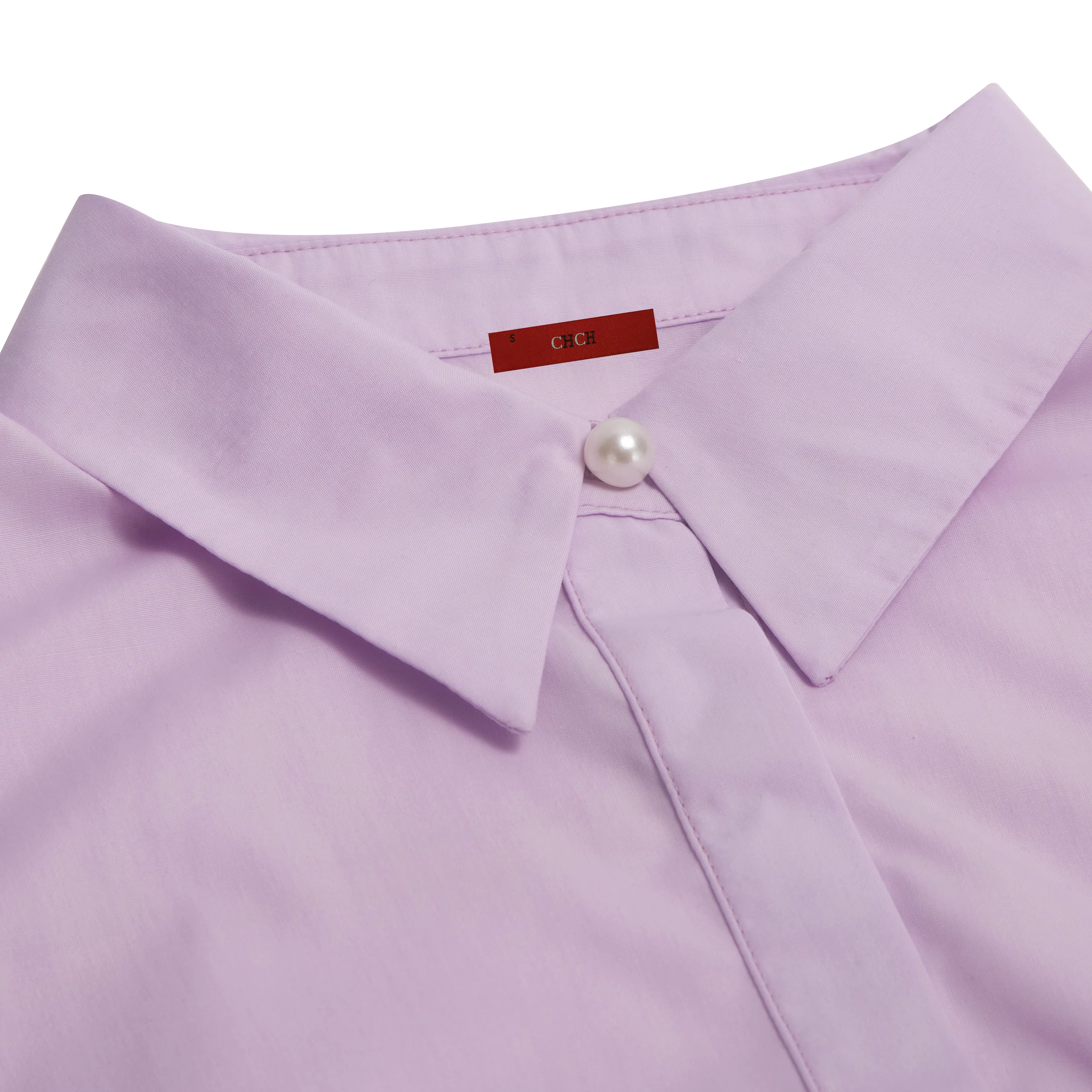 CHCH 2025 femmes robe été bureau dame élégante à manches longues couleur unie chemise robe d'été déc