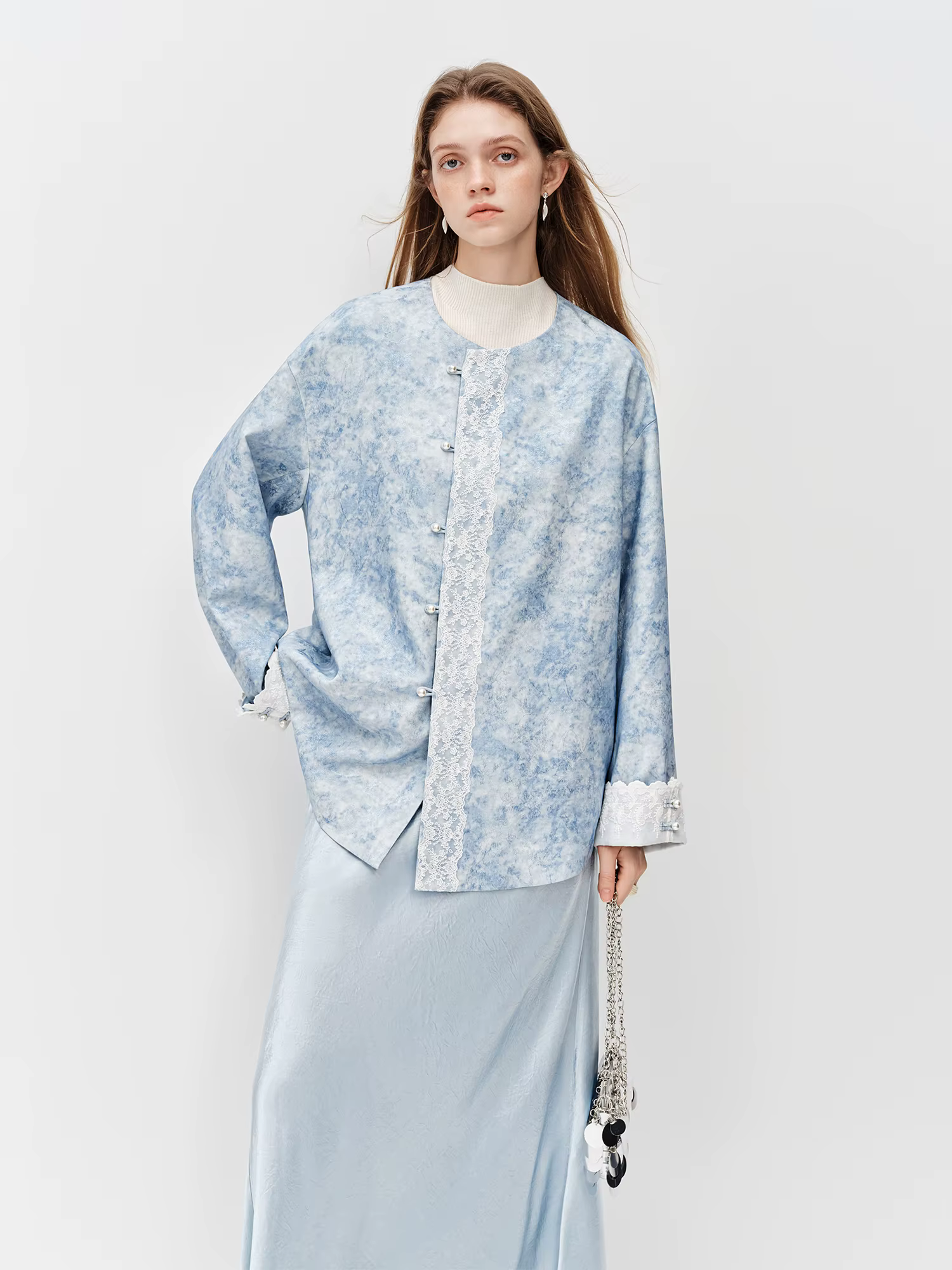 FSLE – veste en mélange de lin de Style chinois, nouvelle collection printemps 2026, nouvelle versio