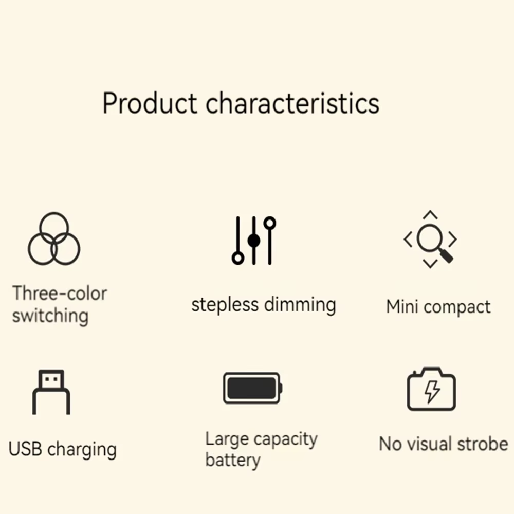 Lampe de chevet LED tactile Rechargeable, 3 couleurs, USB, gradation continue, veilleuse, Protection