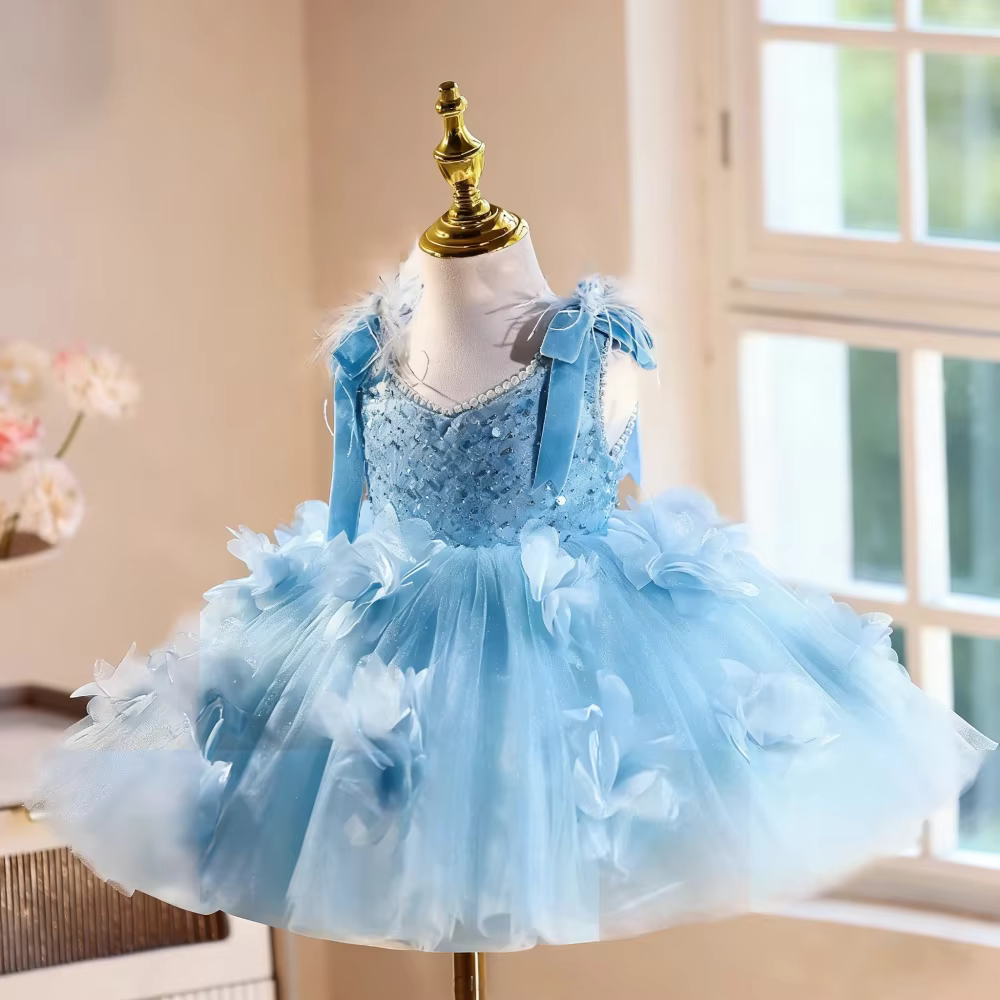 Robe de Soirée 2026 Nouvelle Collection Rose pour Filles, Costume de Princesse, Robe de Demoiselle d