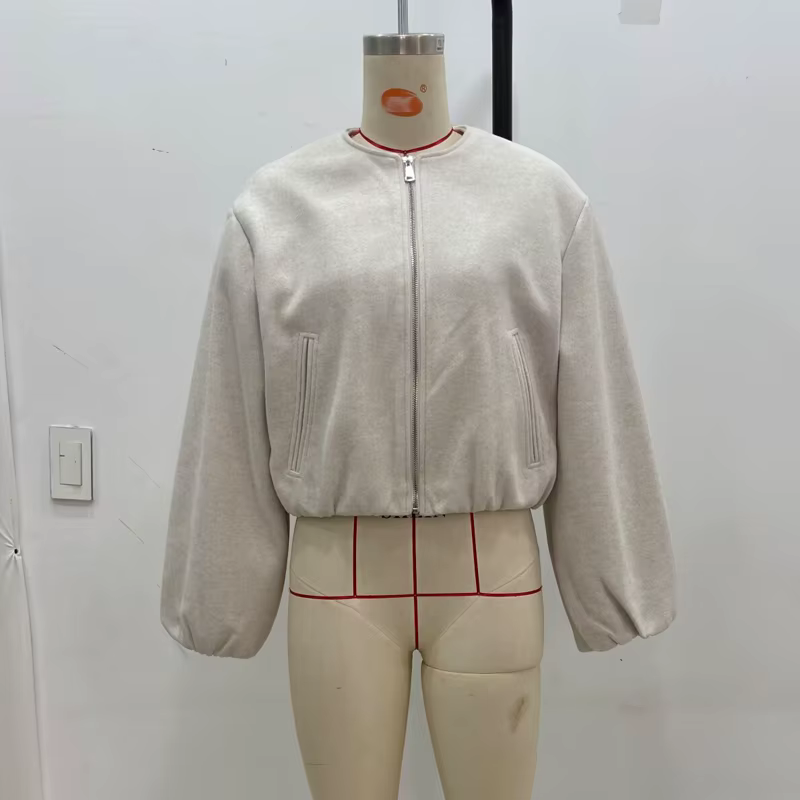 MUJER 2025 polaire Bomber vestes pour femmes doux fermeture éclair femme veste de sport à manches lo