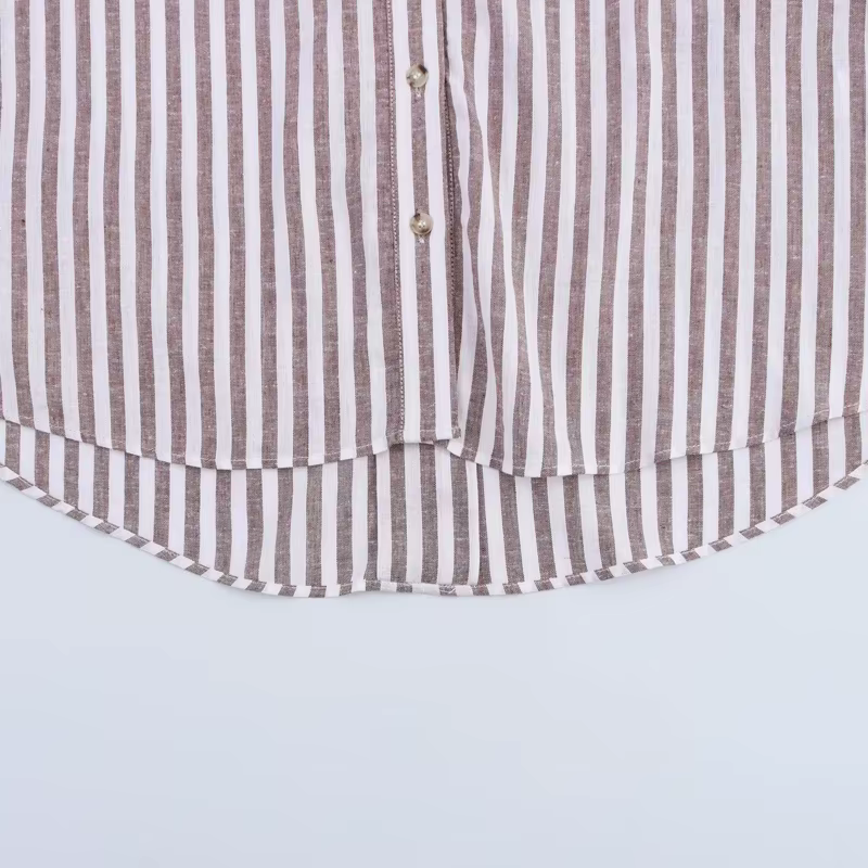HXAO chemise femme chemisier surdimensionné chemise d'été et chemisier jaune rose blanc chemise rayé