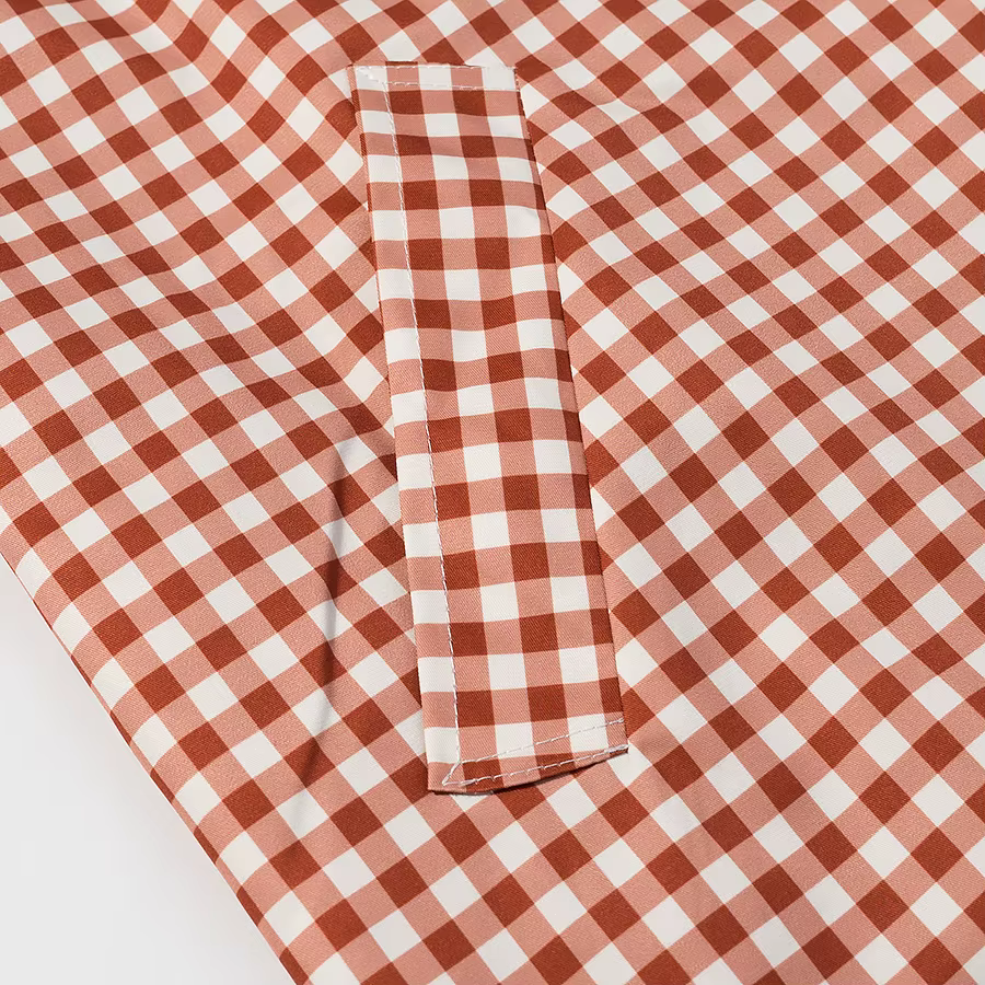 Femmes décontracté Plaid longue Trench manteau femme rouge Plaid simple boutonnage manches longues c