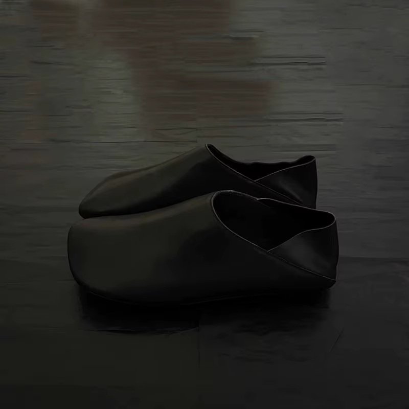 Birkuir bout carré talon plat femmes sandales bout fermé chaussures en cuir véritable sans lacet moc
