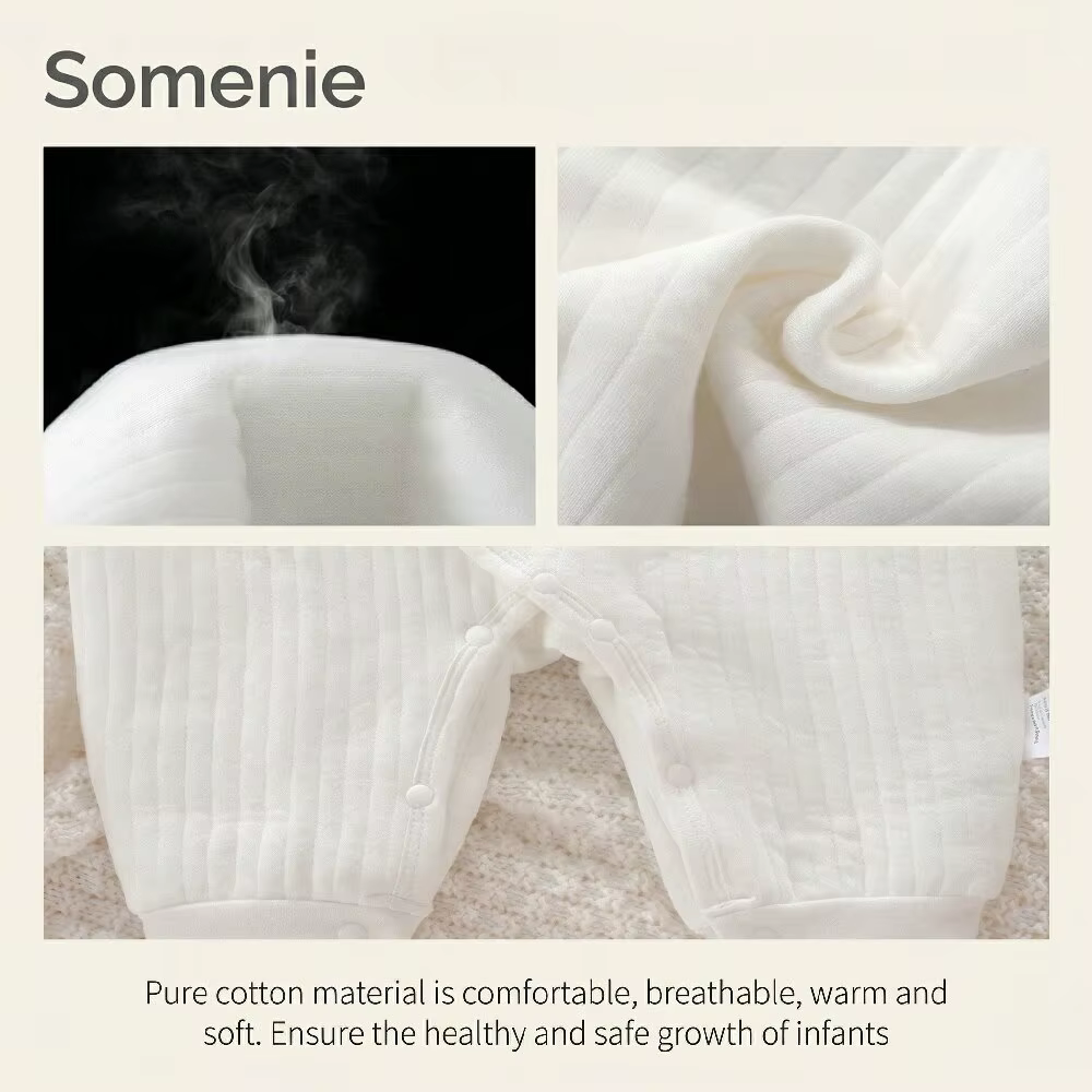 Somenie – body pour garçons et filles, vêtements d'hiver pour nouveau-né, vêtements de maison en cot