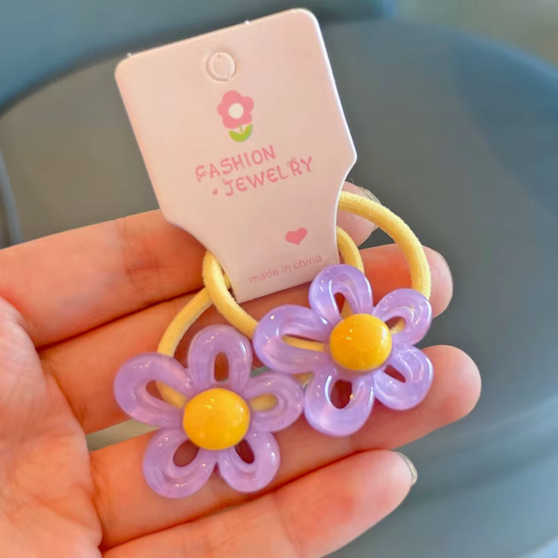 Bandeaux élastiques transparents pour filles, fleurs creuses irrégulières, accessoires pour cheveux 