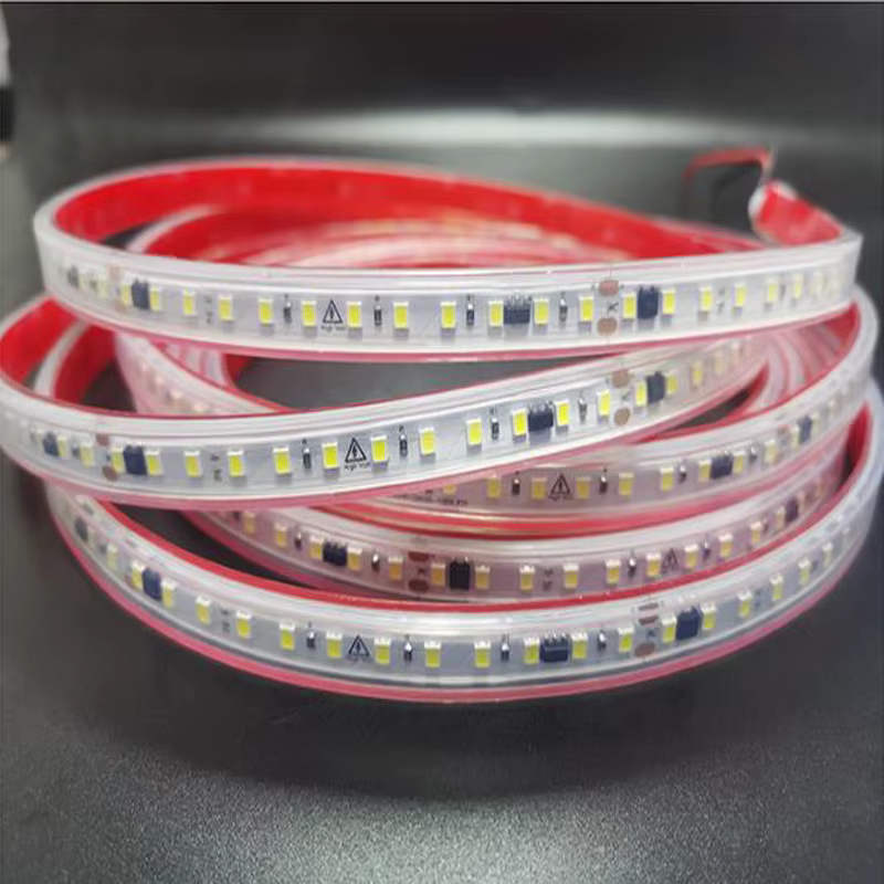 Bande lumineuse Led AC 220V, 2835 120led/M, 1M-25M, IP67, étanche, haute luminosité, bande à Diode 2