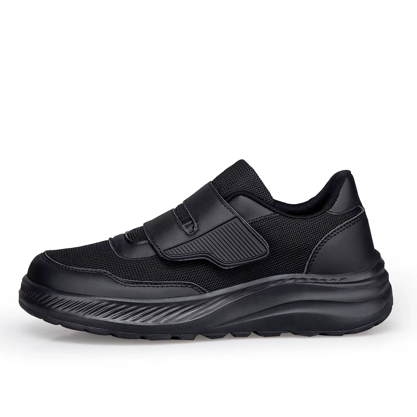 Chaussures ouvertes à large boîte à orteils réglables pour personnes âgées, chaussures pour diabétiq