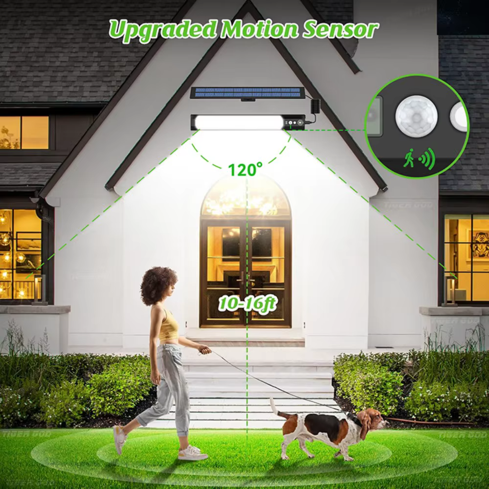 316/158 LED lampe solaire capteur de mouvement Camping en plein air applique murale étanche solaire