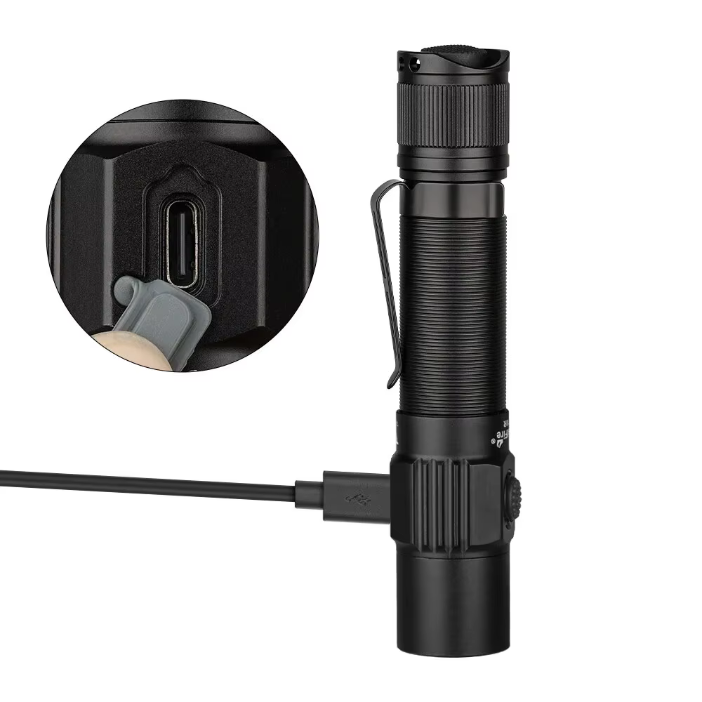 Olla fire-Lampe de poche T10R, 1800 lumens, type injuste C, aste par USB, 18650 LED, lampe militaire