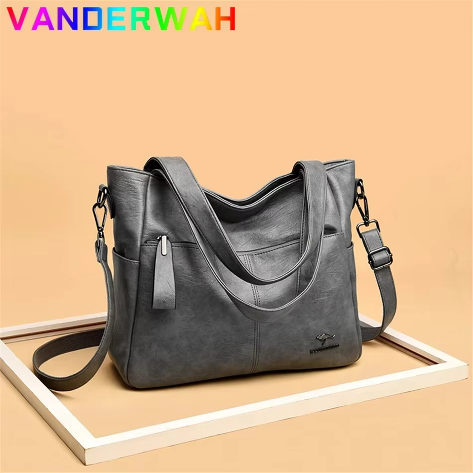 Sacs à main de marque en cuir souple véritable pour femmes, sacoche à poignée supérieure, fourre-tou