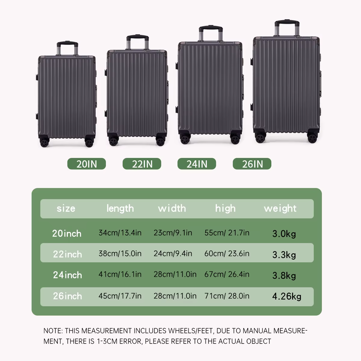 Valise à roulettes 20 24 26 28 pouces avec cadre en aluminium, valise de voyage USB à roulettes, ser