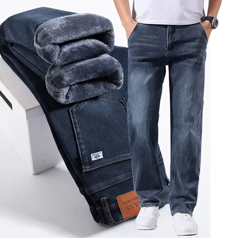 Jean ample à jambe droite pour homme, style rétro délavé, élastique, décontracté, adapté à toutes le