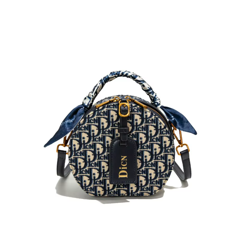 Sac à bandoulière jacquard brodé avec lettres, en soie, nouvelle collection 2025, tendance, petit sa