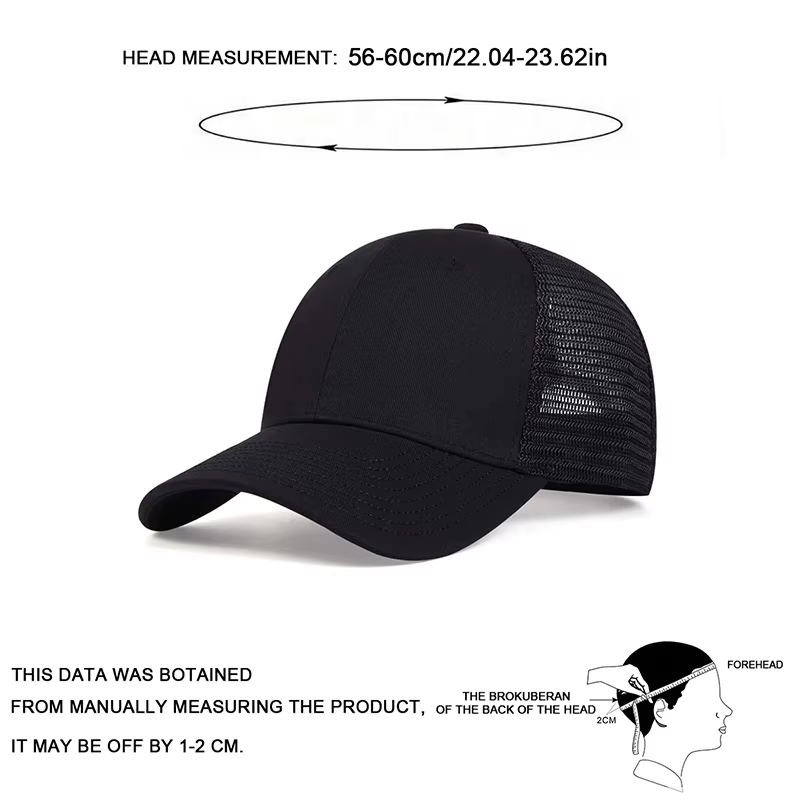 Casquette de Baseball unisexe à 8 lignes sur le bord du chapeau, chapeaux décontractés réglables pou
