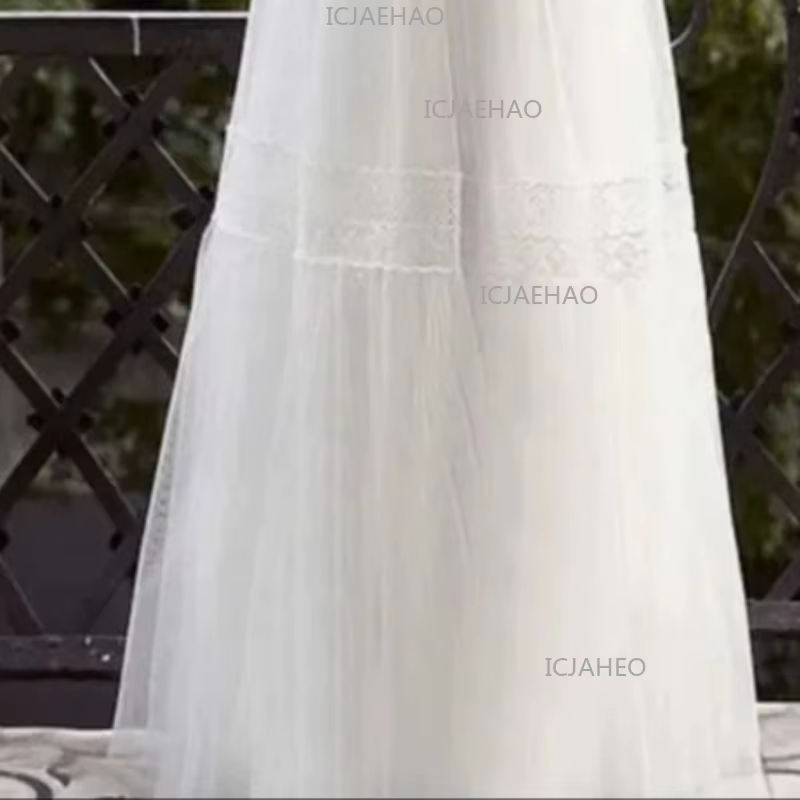 Nouvelle Robe Longue Princesse en Dentelle Blanche 2026 pour Enfants – Tenue Élégante pour Anniversa
