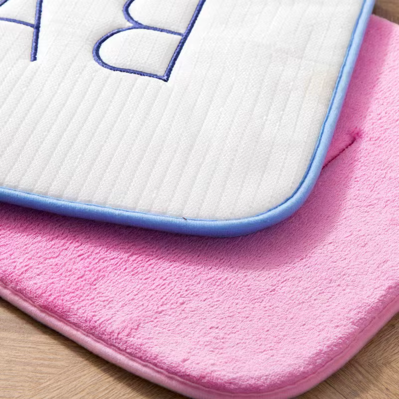 Anti Slip Mat Faux Cachemire Mousse à Mémoire Tapis Corail Polaire Super Absorbant Tapis de Sol Cuis