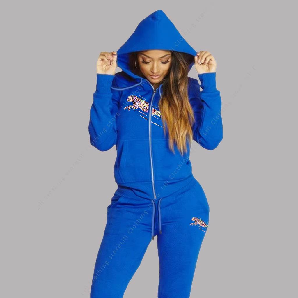 Survêtement femme sweat à capuche esthétique sweats pantalons de survêtement 2 pièces ensemble cardi