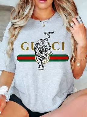 Nouveau T-shirt Femme 2026 à Manches Courtes avec Imprimé Lettres, Tendance, Décontracté et Polyvale